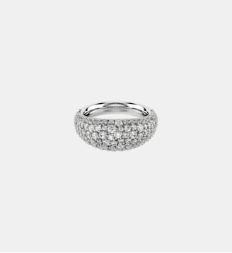 Bague Sublima, Métal rhodié - Swarovski - White