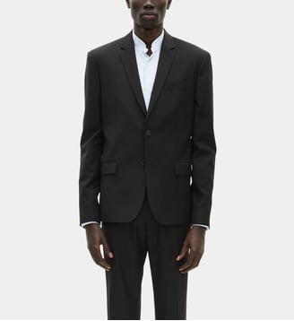 Veste de costume en laine coupe cintrée - The Kooples - Noir