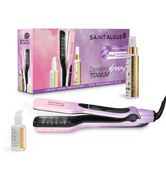 Lisseur vapeur Titanium Dreams rose/violet + 2 soins - Saint Algue&nbsp;&nbsp; - Rose