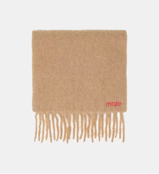 Echarpe en mix laine et alpaga - Maje - Camel