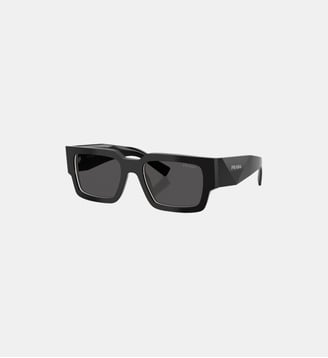 Lunettes de soleil Rectangulaire PR B17S - Prada - Noir
