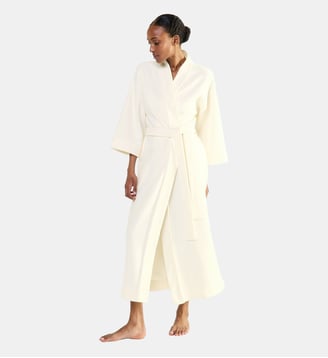 Kimono long col kimono en polaire - Laurence Tavernier - Écru