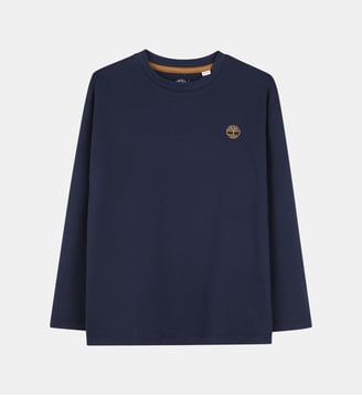 Tee-shirt manches longues - Timberland - Bleu cargo