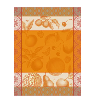 Torchon Arrière-pays - Le Jacquard Francais - Melon