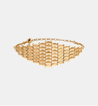 Bracelet souple ajustable   - Babylone - Satellite - Doré