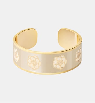 Bracelet manchette - Bangle Up - Beige mastic et mastic beige