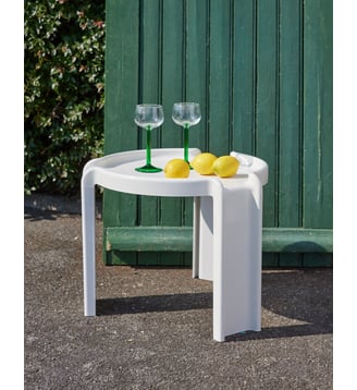 Table basse design blanche Donna N°1088- Produit chiné - Debongout - Blanc