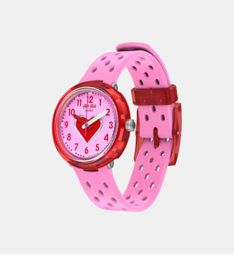 Montre Bubbly hours Rose, Rouge FCNP004 - Flik Flak - Rouge