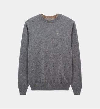 Pull Mathis en coton - Serge Blanco - Gris clair