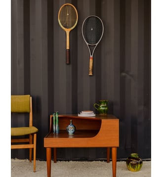 Table basse en teck Donna N°1522- Produit chiné - Debongout - Bois foncé