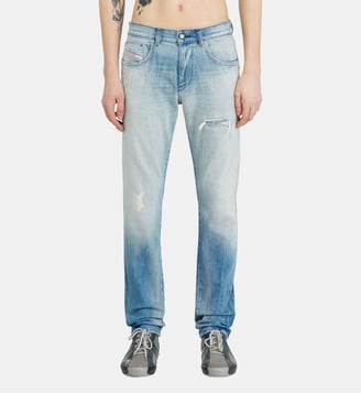 Slim Jeans Regular Waist 2019 D-Strukt - Diesel - Bleu clair