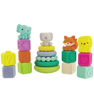 Set sensoriel 18 pièces encastrables - Infantino - Multicolore