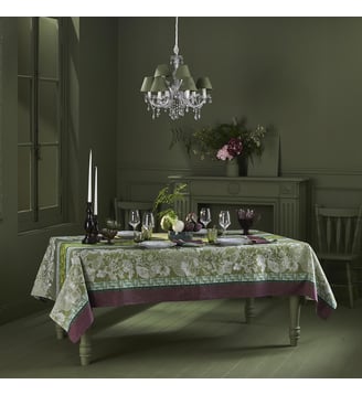 Nappe pur coton - Garnier Thiebaut - Vert
