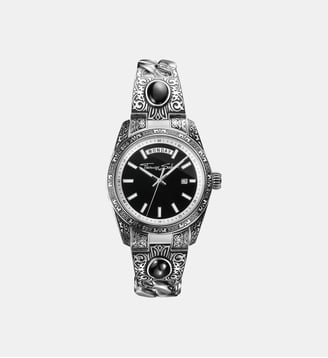 Montre pour femme avec ornements western et onyx - Thomas Sabo - Argent et noir