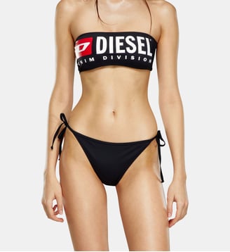 Bas de bikini avec maxi logo en nylon recyclé Diesel