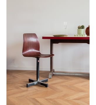 Chaise Pagwood Pagholz Alma N°755- Produit chiné - Debongout - Bois foncé