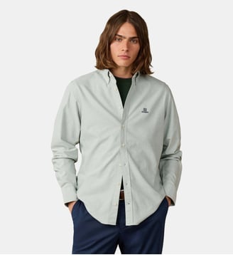 Chemise Oxford Unie Coupe Regular - Hackett London - Vert