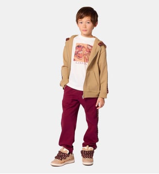 Cardigan à capuche - Lanvin Kids - Dune