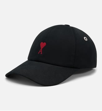 Casquette Broderie Ami de Coeur Rouge unisexe - AMI Paris - Noir