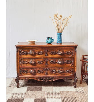 Commode provençale en bois Garance N°597- Produit chiné - Debongout - Bois foncé
