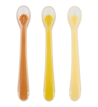 Lot de 3 cuillères pour bébé - Trixie - Jaune