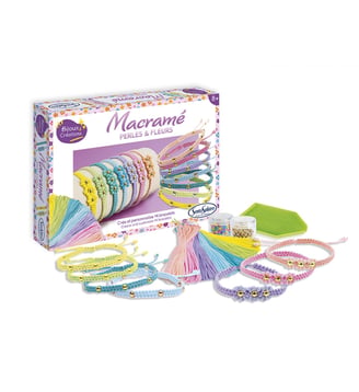 MACRAME - PERLES ET FLEURS - Sentosphère - Multicolore