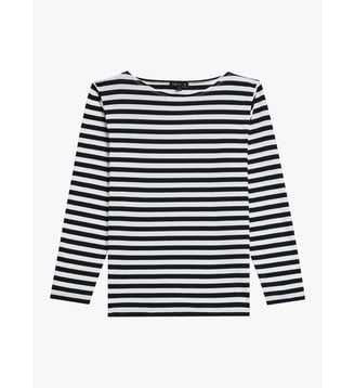 t-shirt en coton - Agnès b. - Noir et blanc