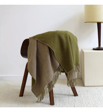 Plaid laine & autres fibres Garnier Thiebaut