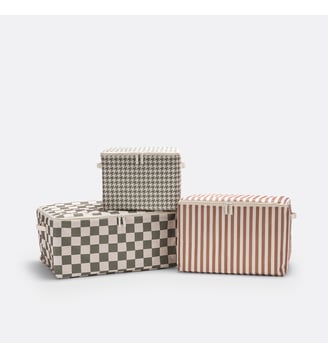 Lot de 3 housses de rangement en polyester - La Redoute Interieurs - Multicolore
