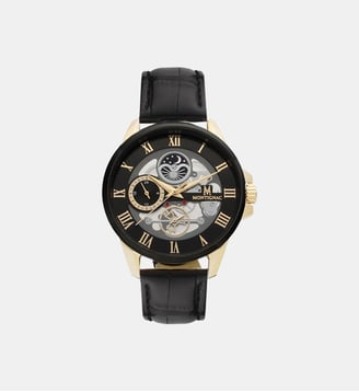 Montre Round Noir MOW148 - Montignac - Doré