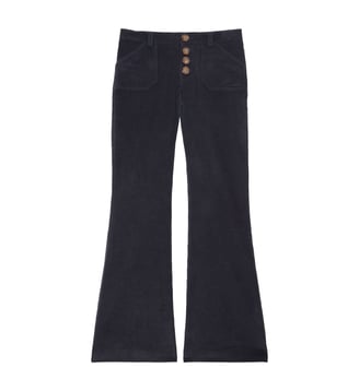 Pantalon Charlotte en coton - Ines de la Fressange Paris - Bleu denim