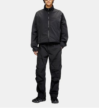 Veste en nylon froissé avec passepoil - Diesel - Noir