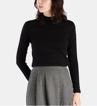 t-shirt Vian en coton noir - Agnès b. - Noir