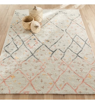 Tapis épais 100% laine format XL tufté main Ashwin - AM.PM - Multicolore
