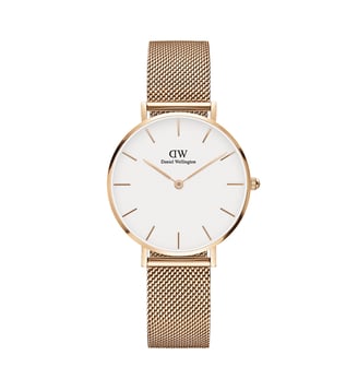 Montre Petite Blanc DW00100163 - Daniel Wellington - Doré rosé