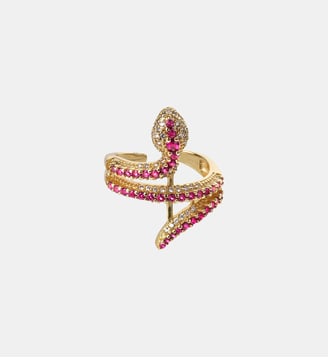 Bague réglable serpent CHONA - Hipanema - Fuchsia
