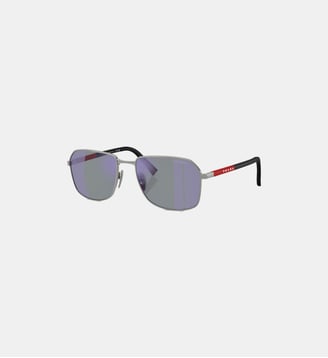 Lunettes de soleil Rectangulaire PS A51S - Prada Linea Rossa - Ivoire foncé