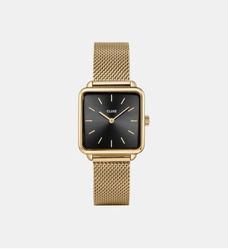 Montre La Tétragone Noir CW10308 - Cluse - Argenté