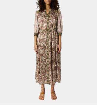 Robe longue à fleurs en soie - ROSELINA Gerard Darel