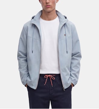 Coupe-vent à capuche - Serge Blanco - Bleu ciel