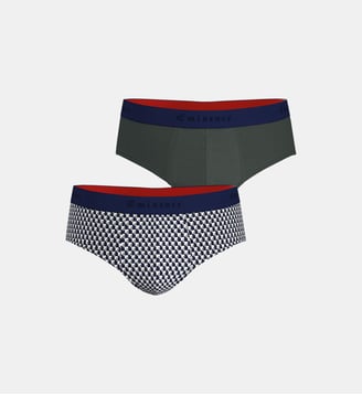 Slips, lot de 2, FAIT EN FRANCE - Eminence - Bleu gris