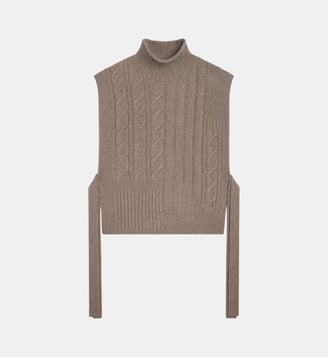 Plastron long à torsades en cachemire - Bompard - Millet