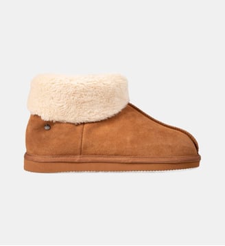 Chaussons Bottillons ultra confortables et très chauds, fourrés fausse fourrure - Isotoner - Camel