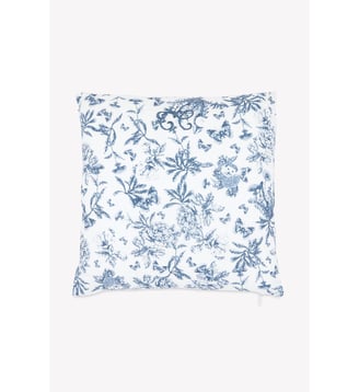 Coussin réversible - Imprimé inspiration toile de jouy - Tartine Et Chocolat - Marine
