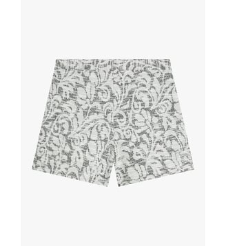 short en tweed jacquard - Agnès b. - Gris typhon