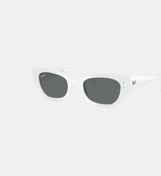 Lunettes de soleil Irrégulier RB4430 Zena - Ray Ban - Blanc
