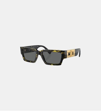 Lunettes de soleil Rectangulaire VE4459 - Versace - Marron gris
