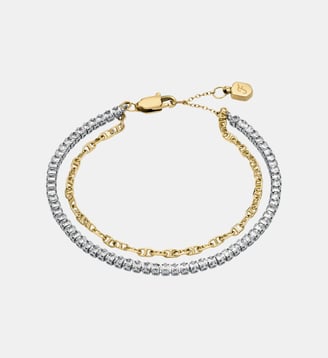 Bracelet grain de café - Fossil - Bicolore