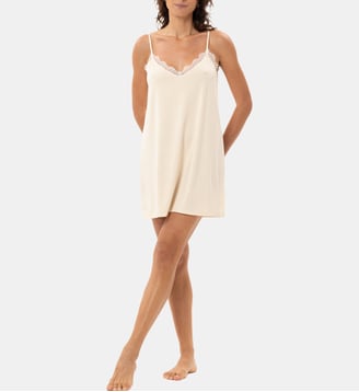 Nuisette en modal NINA 203 - Lingerie Le Chat - Beige