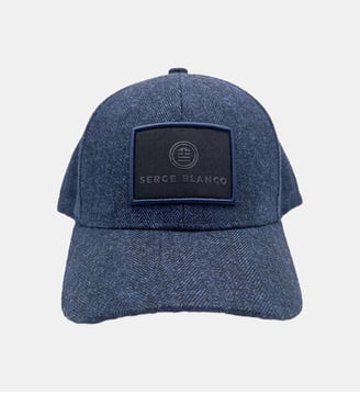 Casquette en laine cordon  - Serge Blanco - Bleu marine